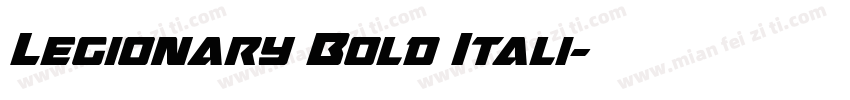 Legionary Bold Itali字体转换
